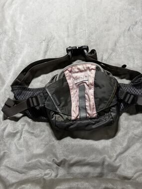 CamelBak FlashFlo Hydration Waist Pack Pink Gray Running Hiking Fanny Pack
